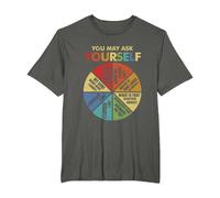 80's Music Retro Lyrics Pie Chart You May Ask Yourself T-Shirt, Men's Big and Tall, Asphalt Grey, 5X Tall