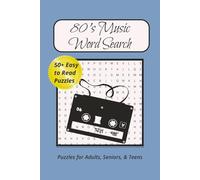 80's Music Word Search Puzzle Book: Word Searches with Easy to Read Print about 80's, Music, Artists and More | 6x9 inches, 110 pages | 50+ Puzzles ... Gift