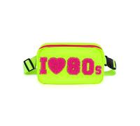 80s Neon Fanny Pack, Retro Adjustable Crossbody Bags Belt Bag Waist Packs Womens 80s Themed Rave Party, Green-Neon, S, Retro Adjustable Crossbody Bags Belt Bag