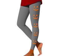 80s Outfits for Women Women's Fashion Casual Halloween Print Slim Yoga Leggings Woman Leggings Plus Size Halloween Costumes Grey