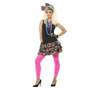 Smiffys 80s Party Girl Kit, S to M - UK Size 08-14, Multi-colour