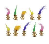 80s Party Table Decorations Ten Mini Trolls 2cm tall Super cute