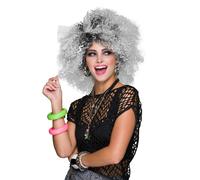 80s Pop Icon Two-Tone Wig Madonna Wild Child Fancy Dress Ladies Wig 1980s New