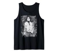 80s Pop Superstar World Tour 1988 Black & White Splatter Tank Top