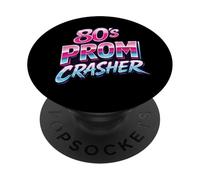 80's Prom Party Crasher Funny Dance Theme Costume Halloween PopSockets Adhesive PopGrip