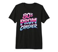 80's Prom Party Crasher Funny Dance Theme Costume Halloween Premium T-Shirt