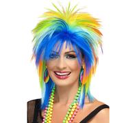 80s Rainbow Punk Wig