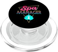 80s Retro Spa Manager Outfit Wellness Center PopSockets PopGrip for MagSafe