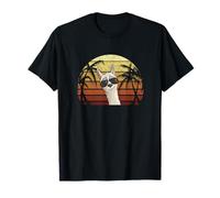 80s Retro Style Alpaca with Sunglasses Hipster Llama T-Shirt