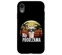 80s Retro Style Hipster Llama with Sunglasses No ProbLlama Case for iPhone XR