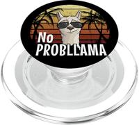 80s Retro Style Hipster Llama with Sunglasses No ProbLlama PopSockets PopGrip for MagSafe