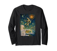 80's Song Lyrics, Major Tom, Astronaut in Space Long Sleeve T-Shirt