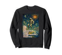 80's Song Lyrics, Major Tom, Astronaut in Space Sweatshirt