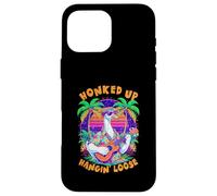 80s Style Goose Tiki Bar Pun Funny Hawaii Lover Case for iPhone 16 Pro Max