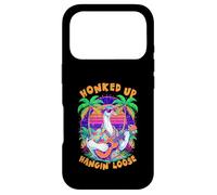 80s Style Goose Tiki Bar Pun Funny Hawaii Lover Case for iPhone 17 Pro