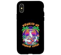 80s Style Goose Tiki Bar Pun Funny Hawaii Lover Case for iPhone X/XS