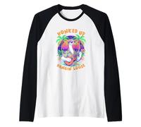 80s Style Goose Tiki Bar Pun Funny Hawaii Lover Raglan Baseball Tee