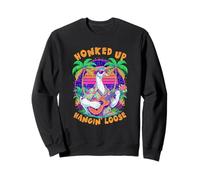80s Style Goose Tiki Bar Pun Funny Hawaii Lover Sweatshirt