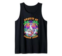 80s Style Goose Tiki Bar Pun Funny Hawaii Lover Tank Top