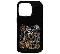 80s Style Raccoon Feral Trash Vintage Style Retro Streetwear Case for iPhone 13 Pro