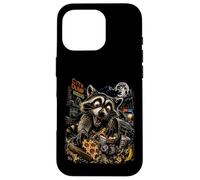 80s Style Raccoon Feral Trash Vintage Style Retro Streetwear Case for iPhone 16 Pro