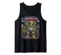 80s Style Retro Alien Gym Galactic Vintage Weightlifting Fun Tank Top
