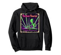 80s Techno Tourist Alien DJ Rave EDM Festival Outfit Pullover Hoodie