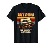 80s Thing Cassette & Pencil Funny Throwback Retro Era T-Shirt