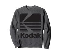 80's Vintage Kodak Logo - Black - Sweatshirt Sweatshirt, Adult Unisex, Dark Heather Grey, Medium