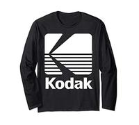 80's Vintage Kodak Logo - White - Long Sleeve Tshirt Long Sleeve T-Shirt