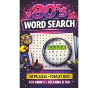80s Word Search Puzzle: Compact Word Search with Easy to Read Print about the 80's including music, movies, TV shows, fashion, calebrities, and many more