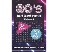 80's Word Search Puzzles Volume 1: Word Search Puzzles with Easy to Read Print about Nostalgic 80’s TV, Movies, Music and More | 6x9 inches, 120 pages ... Gifts for Vacations, Holidays and Relaxation