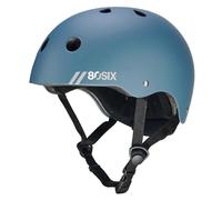 80SIX Hybrid Halo Skateboard & Bike Helmet for Kids & Adults, EPS Safety Adjustable Protection for Cycle, Motorbike, Scooter, Inline Skates, Roller Skates & BMX Multi-Sport, STONE BLUE MATTE XS/S
