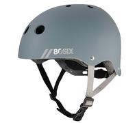 80SIX Multi-Sport Skateboard Helmet for Kids Teens&Adults-Certified Hardshell Protective Scooter&Bike Helmet with Fit Dial for Bike, Skateboard, BMX&Inline Skate,Grey Matte,JR/XS