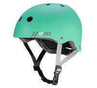 80SIX Multi-Sport Skateboard Helmet for Kids Teens&Adults-Certified Hardshell Protective Scooter&Bike Helmet with Fit Dial for Bike, Skateboard, BMX&Inline Skate,Teal Matte,S/M