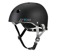 80SIX Multi-Sport Skateboard Helmet for Kids Teens&Adults-Certified Hardshell Protective Scooter&Bike Helmet with Fit Dial for Bike, Skateboard, BMX&Inline Skate,Black Matte,L/XL
