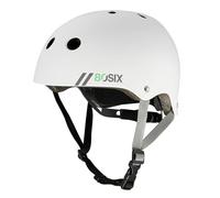 80SIX Multi-Sport Skateboard Helmet for Kids Teens&Adults-Certified Hardshell Protective Scooter&Bike Helmet with Fit Dial for Bike, Skateboard, BMX&Inline Skate,White Matte,L/XL