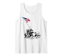 80th Anniversary Iwo Jima 1945-2025 WWII Veteran 4th of July Tank Top