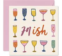 80th Birthday Cards for Women Men - Same Age Again - Happy Birthday Card for 80 Year Old Woman Man Wife Nanny Uncle Grandma, 145mm Bday Greeting Cards