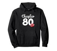 80th Birthday Decorations Women Chapter 80 Year Old Birthday Pullover Hoodie
