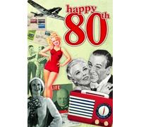 80th Birthday Gifts For Men and For Women - Happy 80th Birthday Card and Chart Hits CD By Various Artists ,compilation (Orchestra) (0001-01-01)