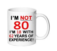 80th Birthday Gifts for Women, 1943 Birthday Gifts for Women Men, Gifts For 80th Birthday, 80 Year Old Coffee Mug Gifts for Birthday for Boss Grandma Friends Mom Dad Uncle (80 year old birthday gifts)