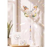 80th Birthday Gifts for Women Butterfly Acrylic Crystal Suncatcher Gift