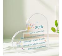 80th Birthday Gifts,Gifts For Grandma Grandad,80th Birthday Gifts For Women,Gifts For 80th Woman,Acrylic Ornament