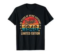 80th Birthday Gifts Vintage Born In 1946 Retro 80 Years Old T-Shirt