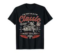 80th Birthday Man Gift Motorcycle Motorcyclist Biker 1945 T-Shirt