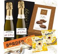 80th Birthday Prosecco Gift Set for Women - Mini Prosecco Bottles (200ml)