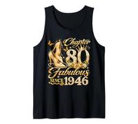 80th Birthday Queen Chapter 80 Fabulous Since 1946 Women Tank Top