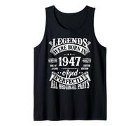 80th Birthday Shirt Vintage Born in 1947 80 Years Old B-Day Tank Top