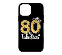 80th Birthday Women Gift - Eighty and Fabulous Case for iPhone 12 mini